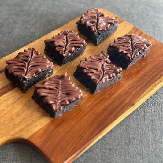 BROWNIES WITH GANACHE FROSTING