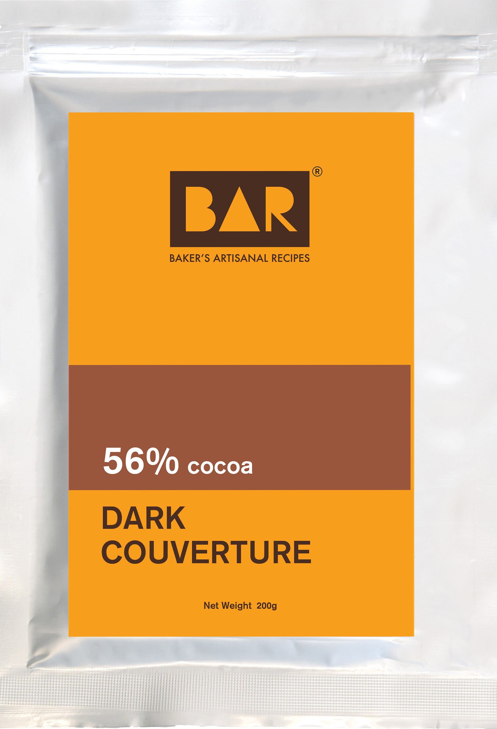 BAR56 Dark Couverture (56% Cocoa) - BAR of Choc – BAR (Baker's ...